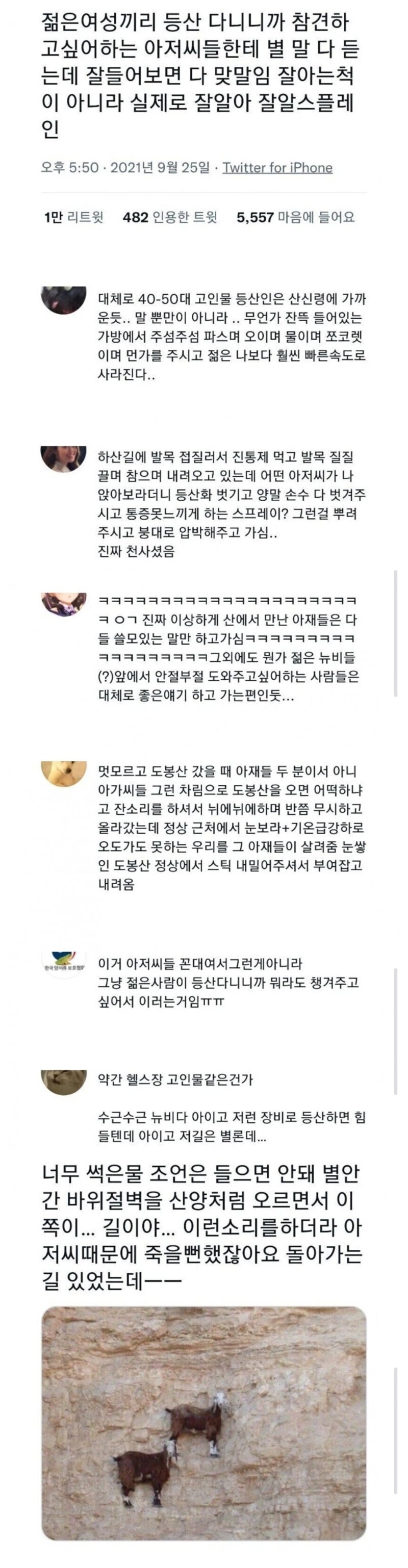 뉴비에게 친절한 등산 고인물들 | 인스티즈