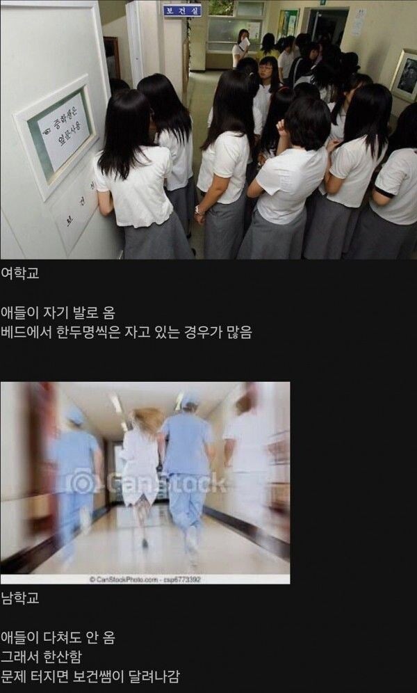 남학교 여학교 보건쌤 차이 | 인스티즈
