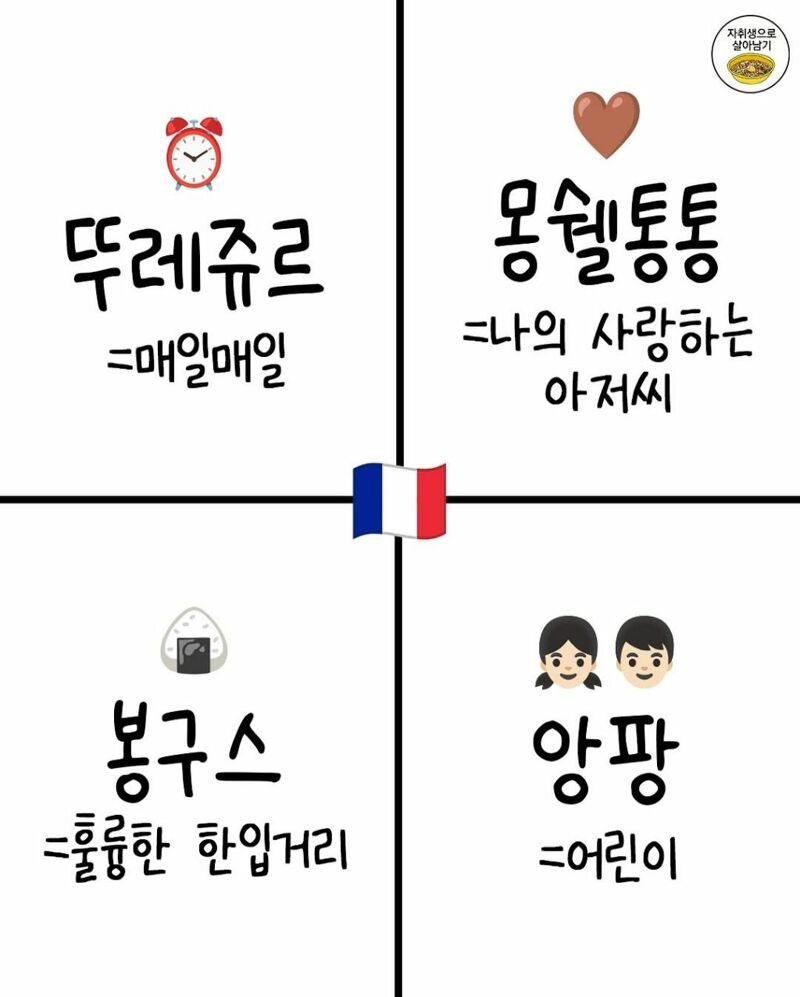한국인이면 한 번쯤은 들어본 프랑스어 28개 | 인스티즈
