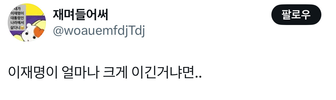 아웅드뎌 이재명 대통령 당선... 트위터 모음 2️⃣.twt (스압주의) | 인스티즈