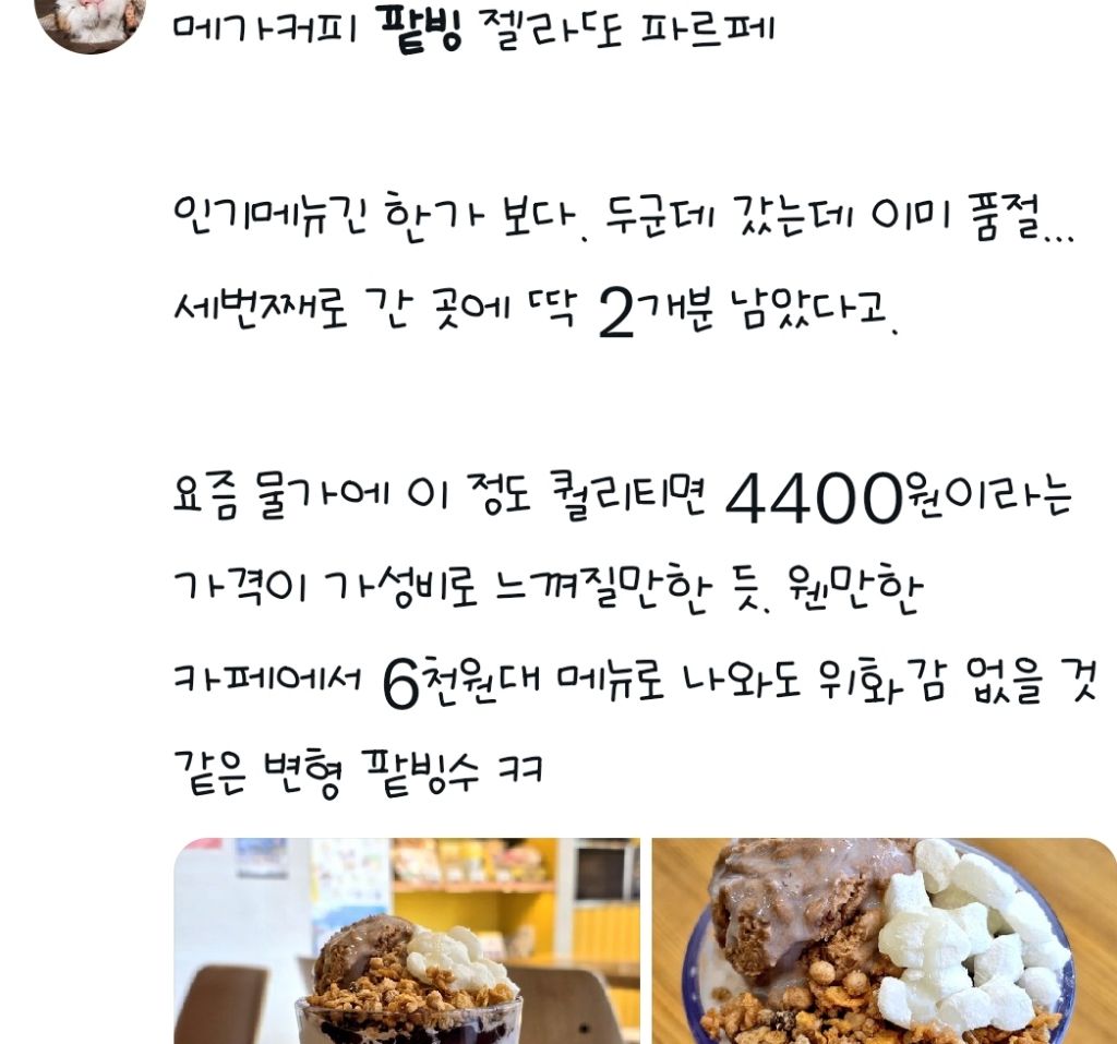 신메뉴 대란 일어난 메가커피...jpg | 인스티즈