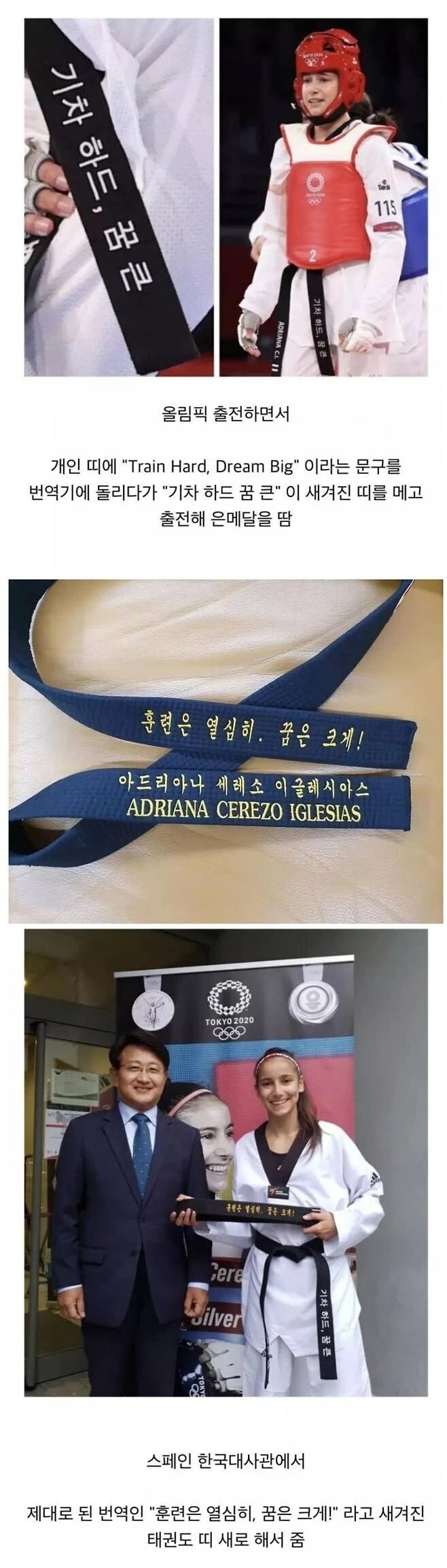 번역기 잘못 돌린 태권도 선수 | 인스티즈