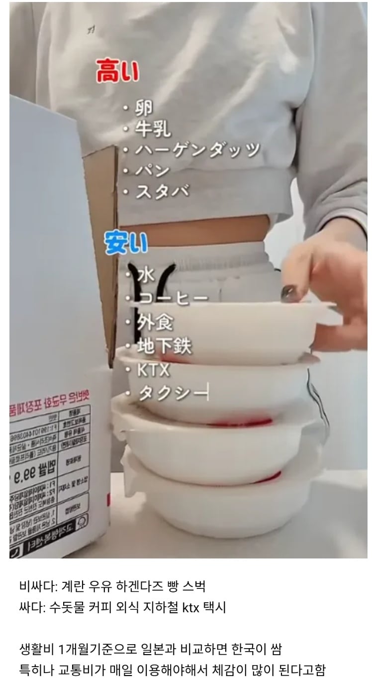 일본인이 체감하는 한국의 물가 | 인스티즈