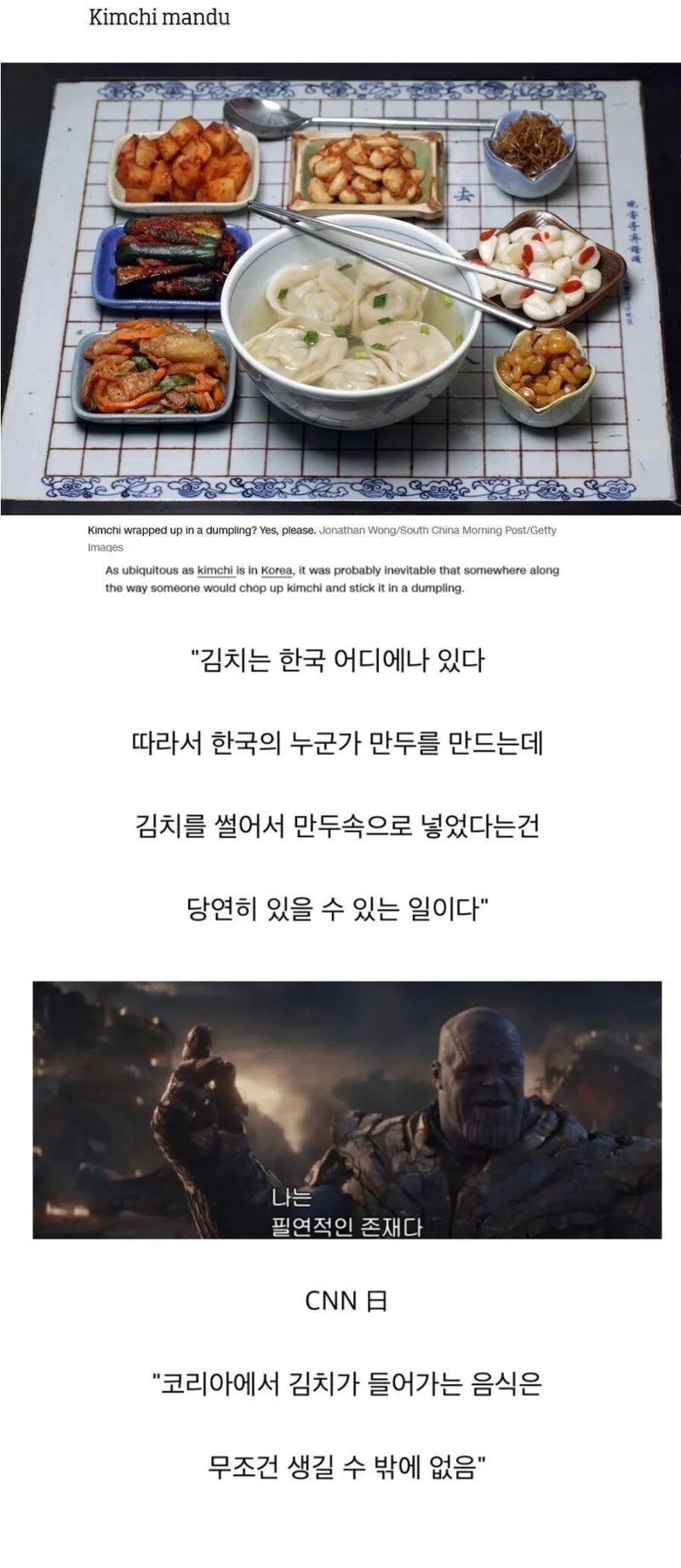 한국에 김치만두가 존재하는 이유 | 인스티즈