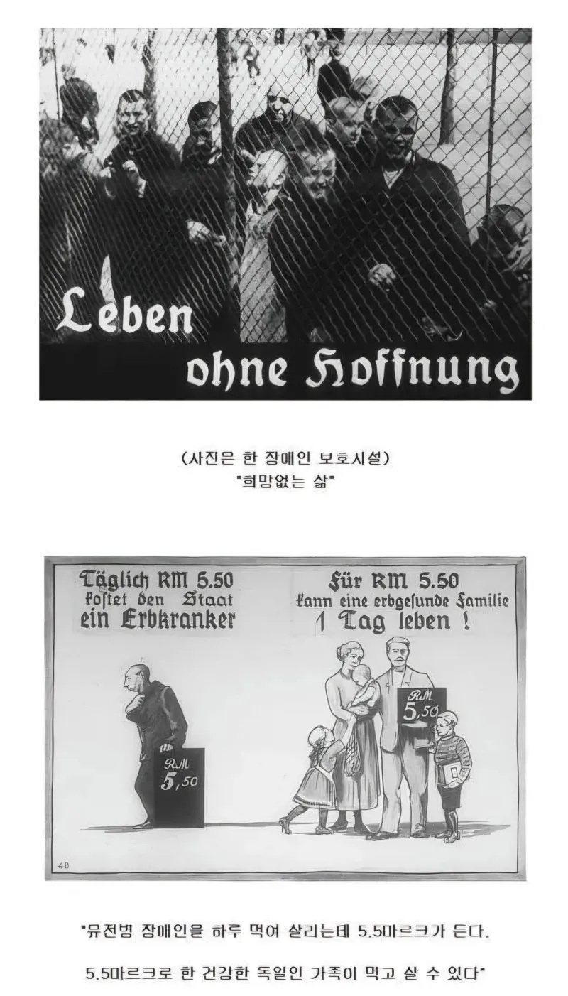 나치 독일의 장애인 혐오 포스터 | 인스티즈