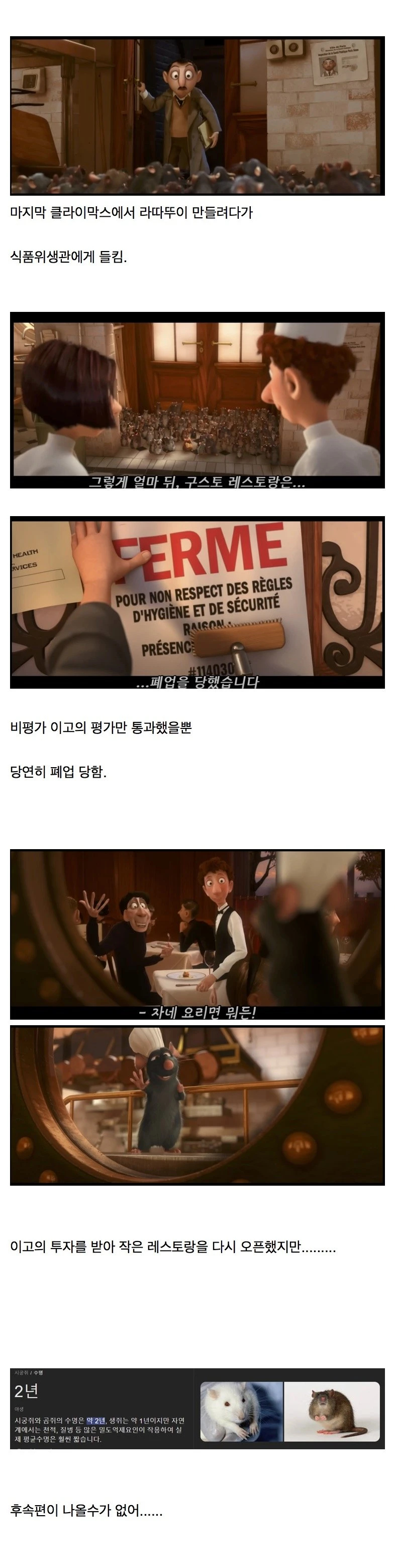 라따뚜이가 배드엔딩일 수밖에 없는 까닭 | 인스티즈