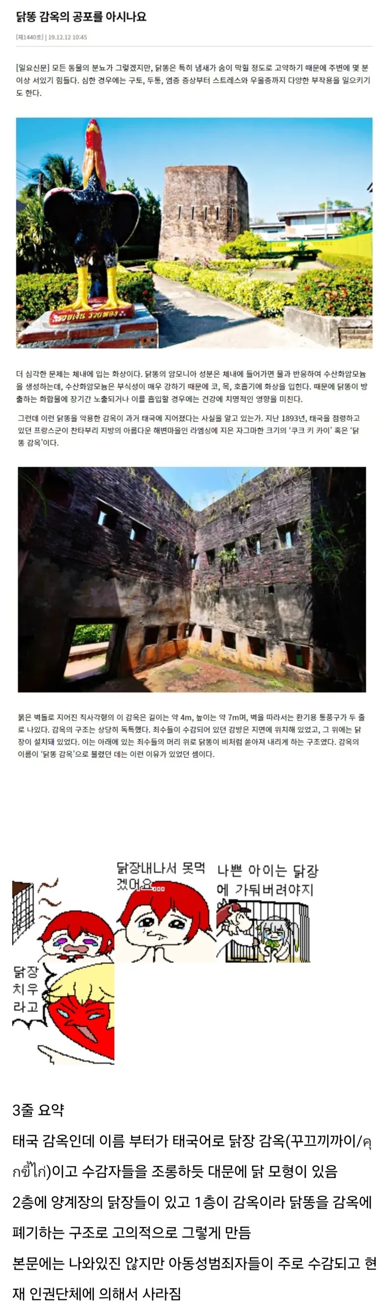 실존하는 닭장 감옥 | 인스티즈