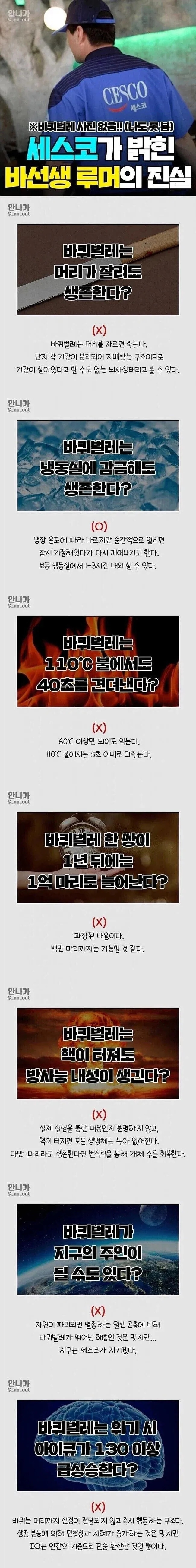 세스코가 밝히는 바선생의 진실 | 인스티즈