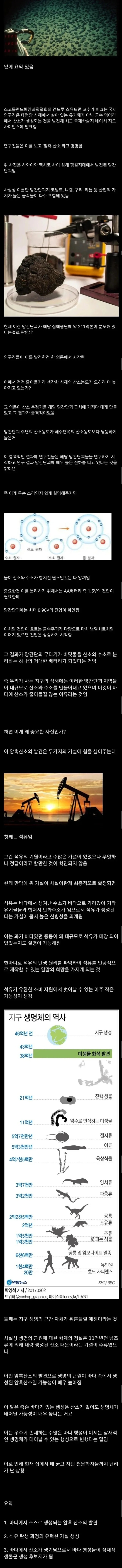 산소를 생성하는 바닷속 광물 | 인스티즈