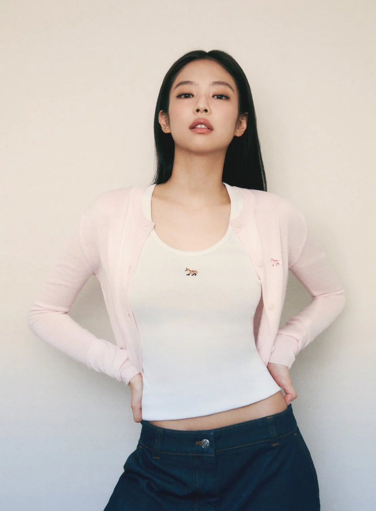 블랙핑크 제니 X 메종키츠네 베이비폭스 캠페인 | 인스티즈