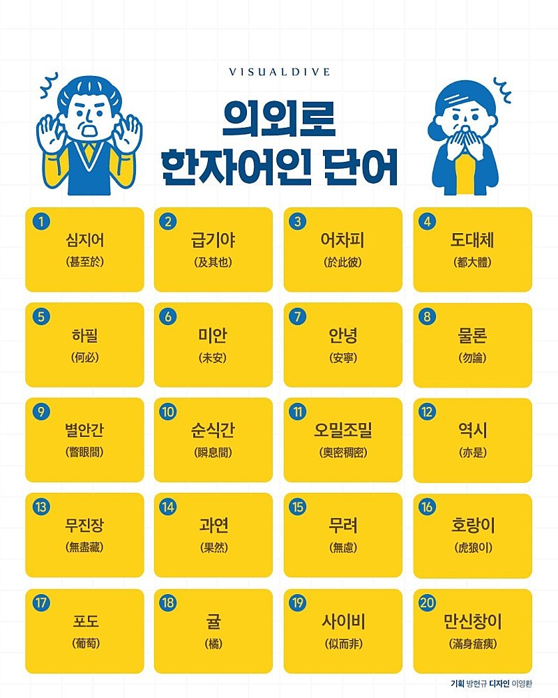 의외로 한자어인 단어들 | 인스티즈