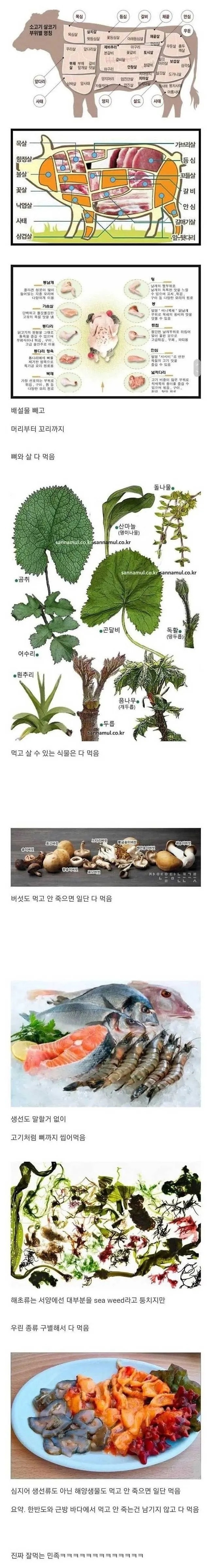 외국인들도 놀란다는 한국인들의 식성 | 인스티즈