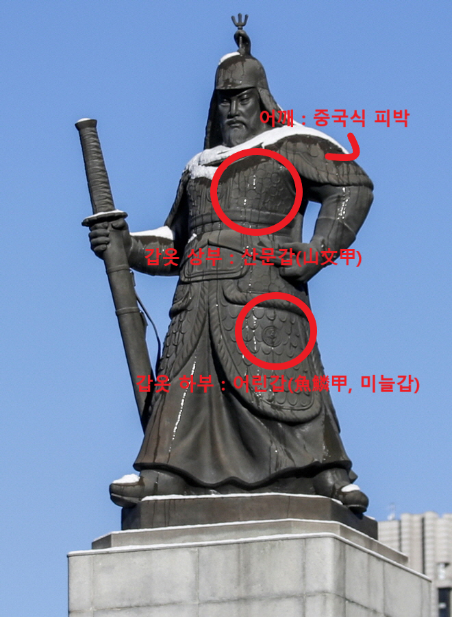 광화문 이순신 동상이 입고 있는 옷은 중국식, 차고 있는 칼은 일본식이라는거 알고 있어? | 인스티즈