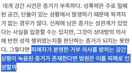 [여성논단] 단 한 번이라도 거절 의사를 표현했다면 그것은 동의하지 않은 성폭력이다 | 인스티즈