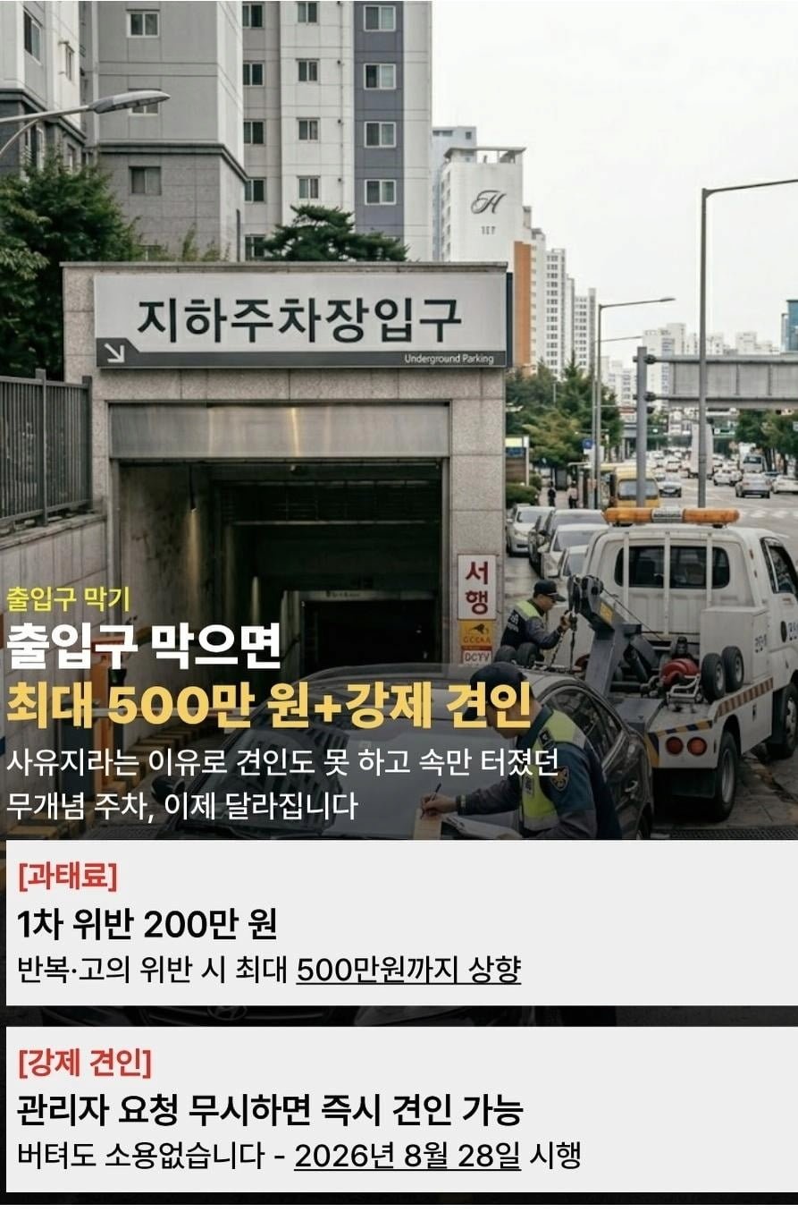 도입되는 주차장법 개정안 | 인스티즈