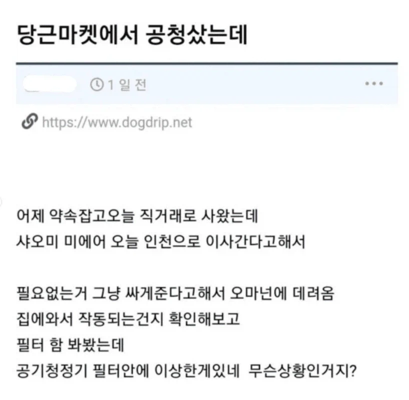 당근 판매자의 은닉 비자금 기억상실 | 인스티즈