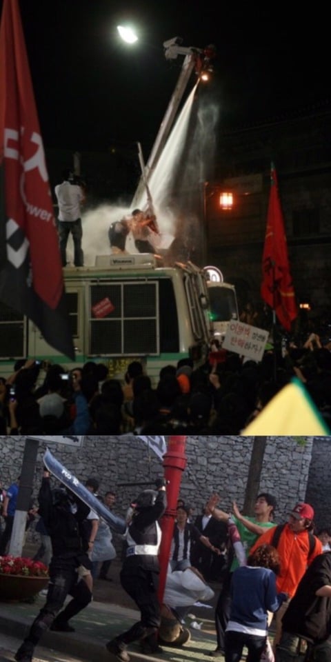 요즘 사람들은 잘 모르는 2008년 광우병 시위 상황.jpg (사진주의) | 인스티즈