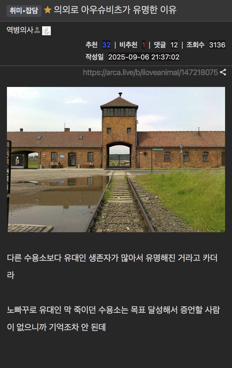 의외로 아우슈비츠가 가장 유명한 이유.jpg | 인스티즈