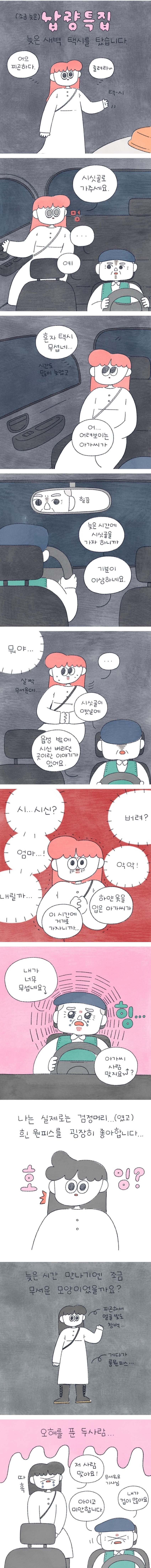 새벽에 시골에서 택시타는 여자에게 말거는 택시기사 | 인스티즈