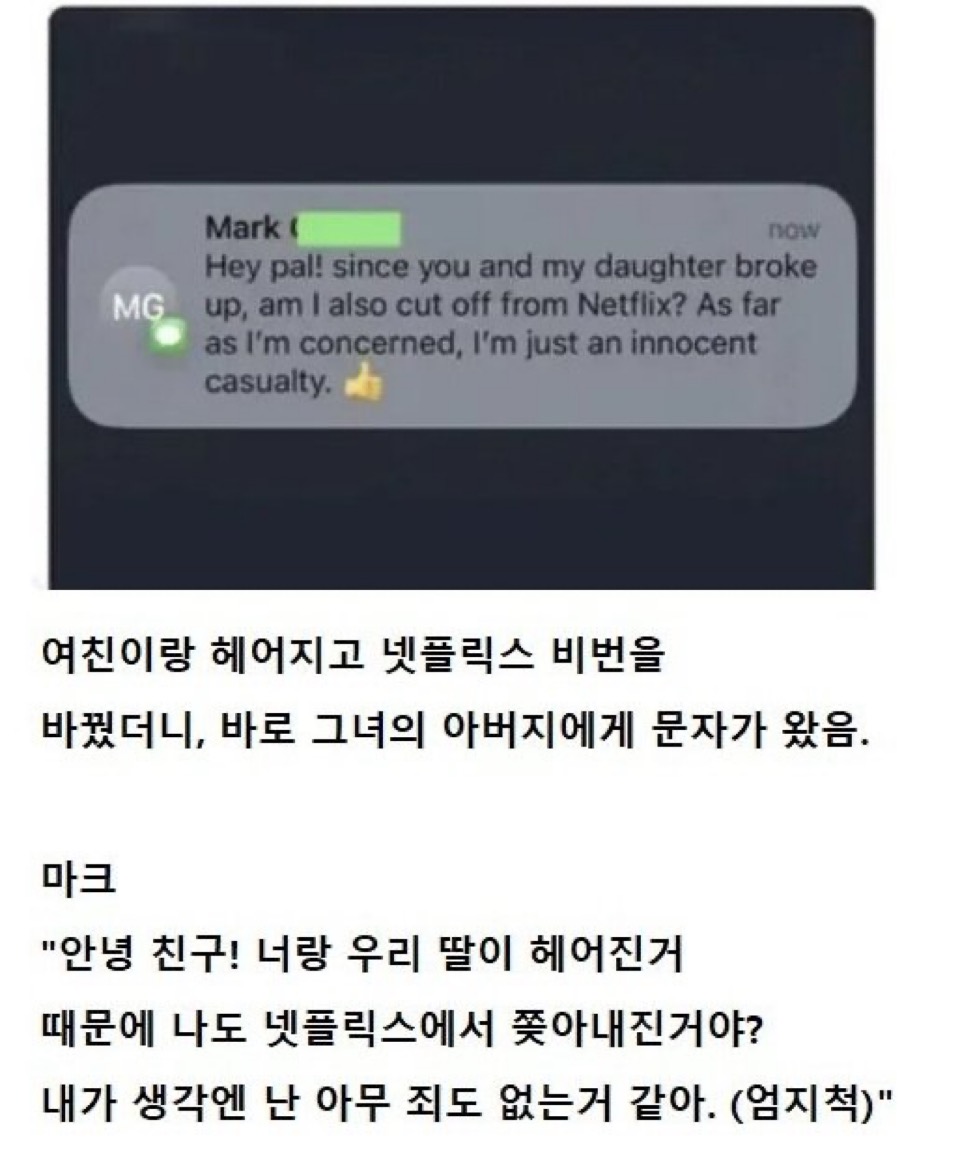 넷플릭스가 보고 싶었던 전여친 아버지 | 인스티즈