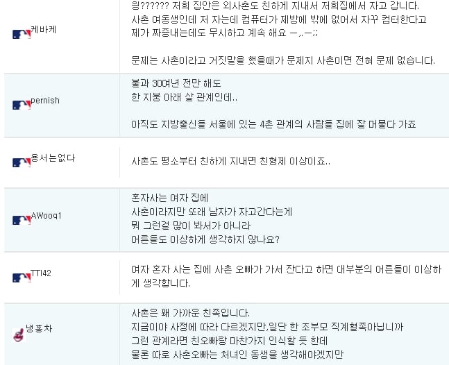 여친이 혼자 사는데 사촌오빠가 자고간다고 하면? | 인스티즈