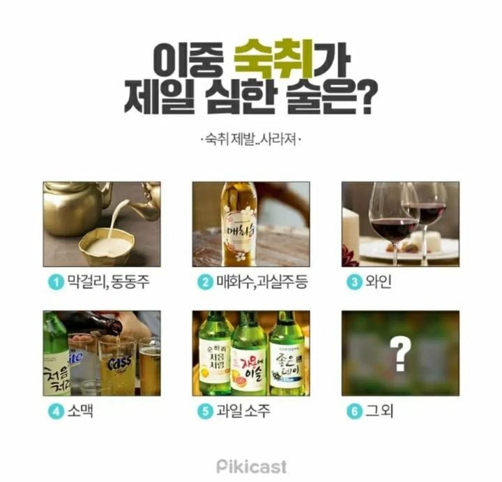 이중 숙취가 심한 술은? | 인스티즈