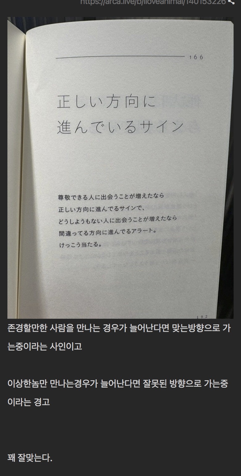 내가 옳은 방향으로 가는지 판단하는 싸인 | 인스티즈