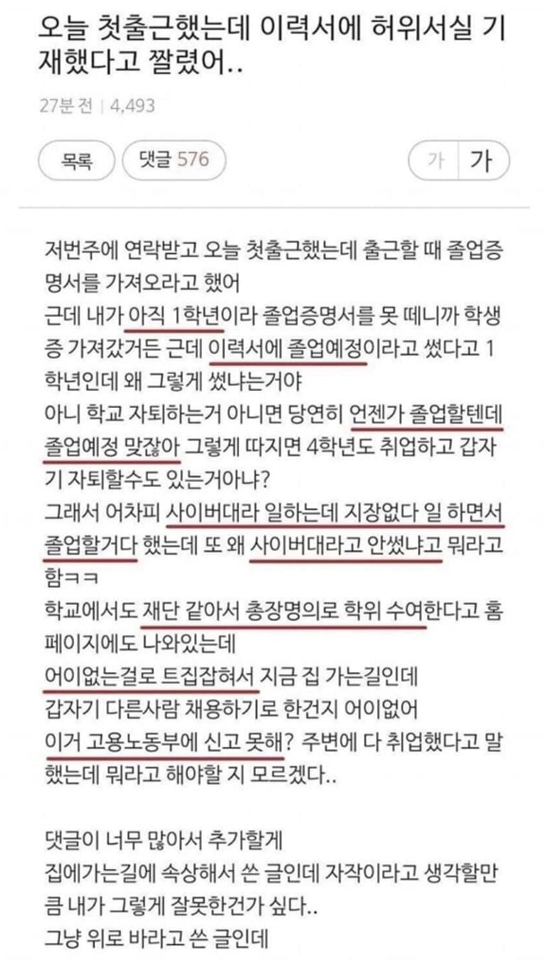 이력서 사기꾼 | 인스티즈