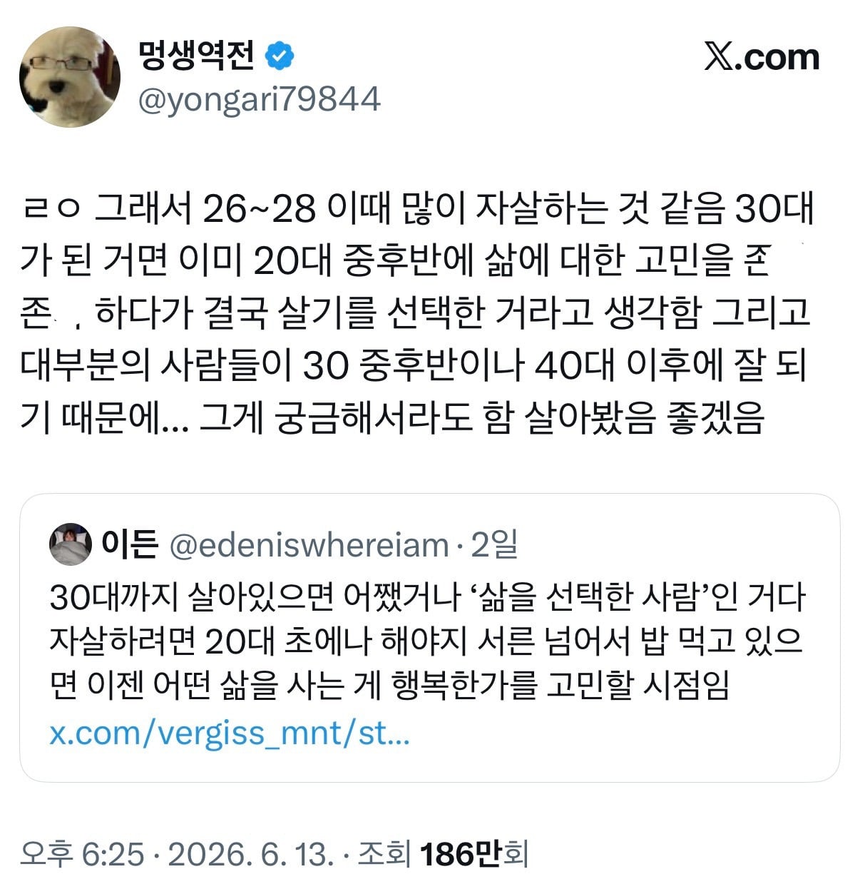 자살 적령기.twt | 인스티즈