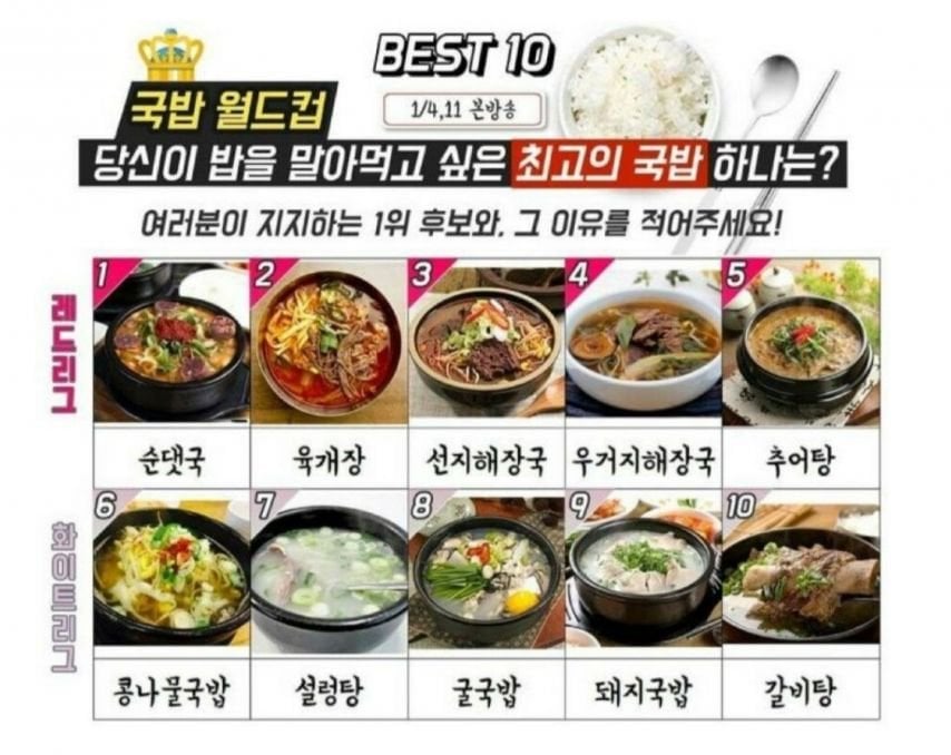 당신이 밥을 말아먹고싶은 최고의 국밥은? | 인스티즈