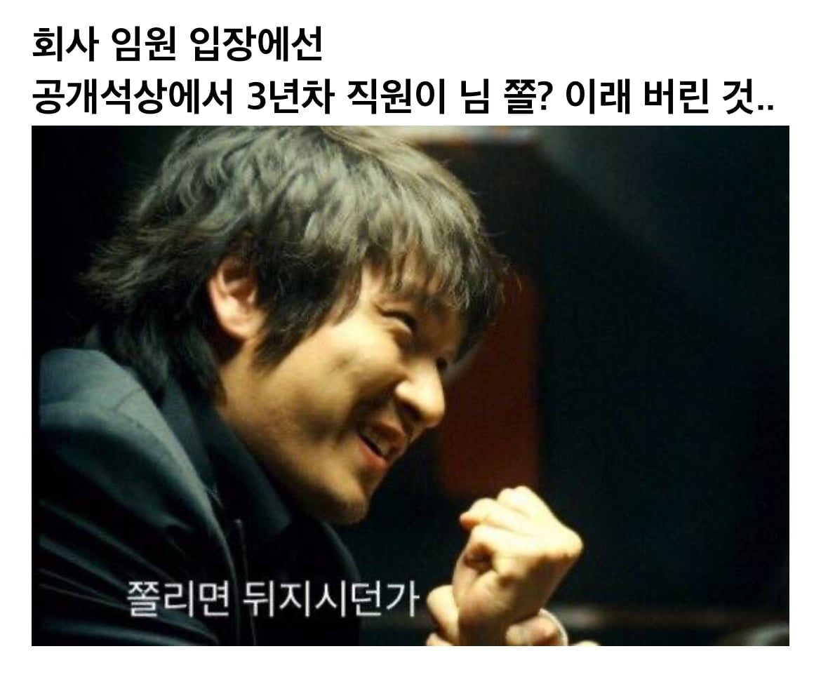 어쩌다보니 회사 임원을 도발해버린 3년차 직원 | 인스티즈