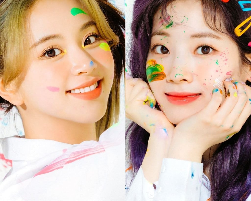 메이크업샵 2개로 나뉜 트와이스 멤버별 물감 들이부은 차이 | 인스티즈