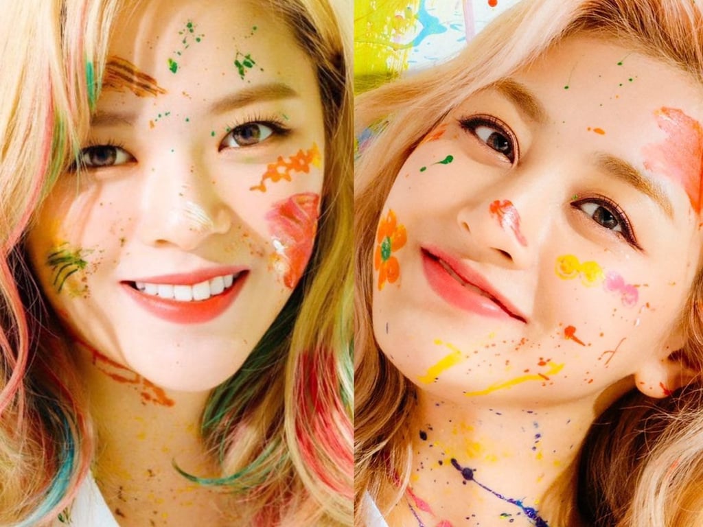 메이크업샵 2개로 나뉜 트와이스 멤버별 물감 들이부은 차이 | 인스티즈