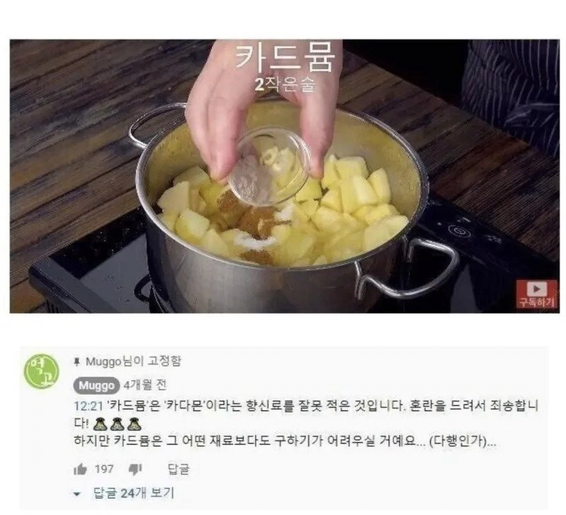카드뮴 2작은술을 넣어주세요 | 인스티즈