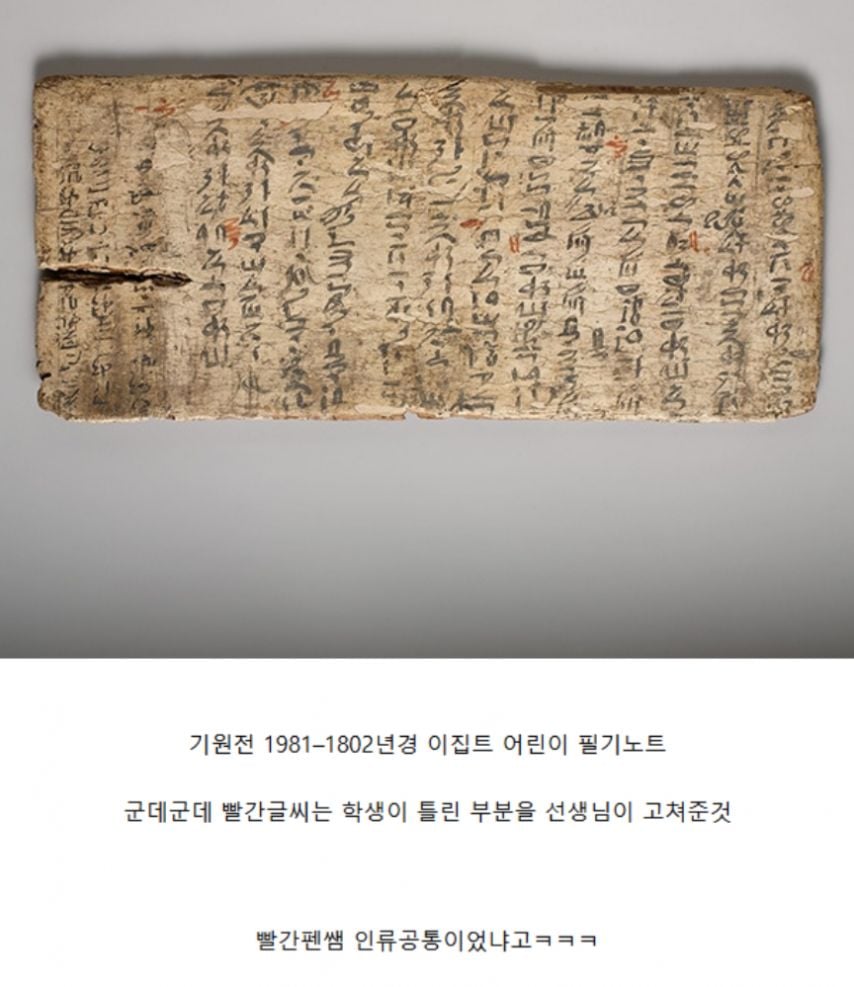 4000여년 전 이집트 어린이 숙제장 | 인스티즈