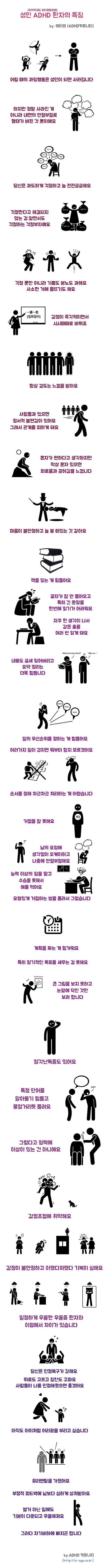 성인 ADHD 환자의 특징 | 인스티즈