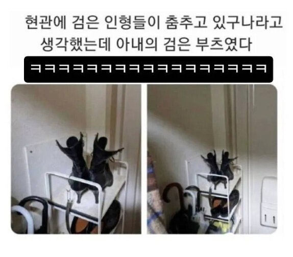 현관의 춤추는 검은 인형 | 인스티즈