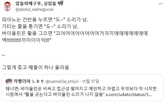 바이올린 접근성 수준 | 인스티즈