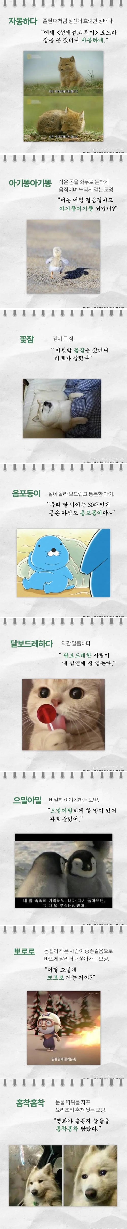 예쁘고 귀여운 우리말 | 인스티즈