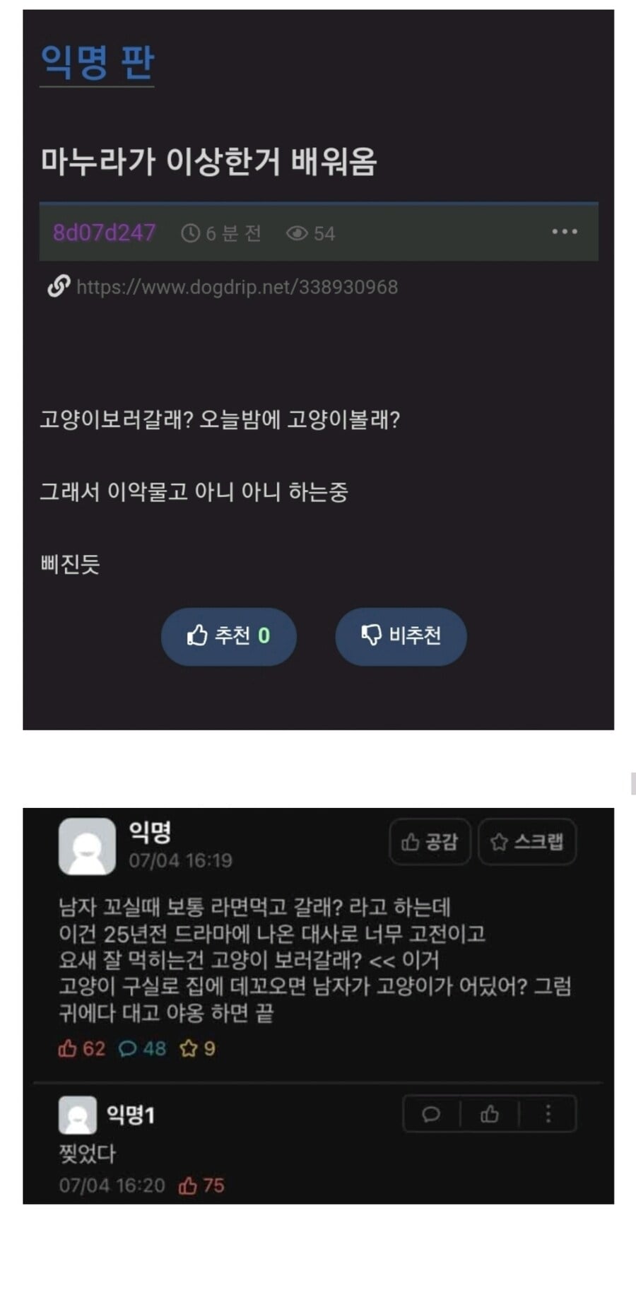 마누라가 이상한 거 배워 옴 | 인스티즈