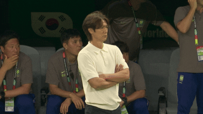 대한민국 벤치 실점 반응.gif | 인스티즈