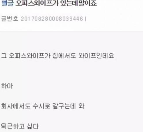 오피스와이프가 있는데 말이죠 | 인스티즈