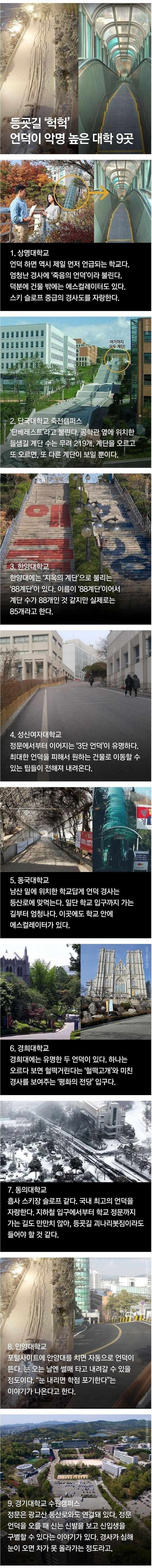 언덕으로 악명 높은 대학 | 인스티즈