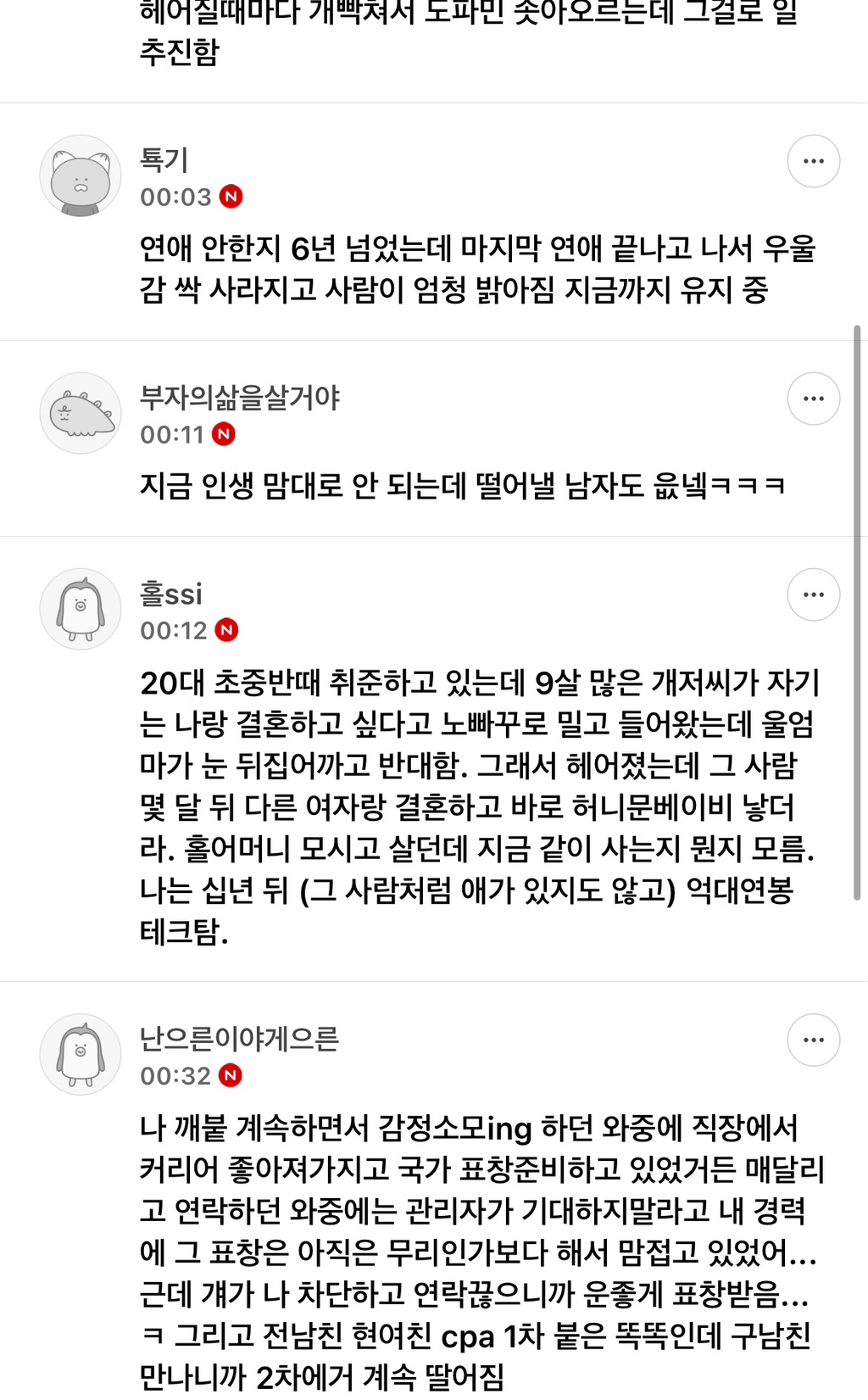 남자랑 헤어지고 인생/대운 풀린 경험 말하고 가는달글 | 인스티즈