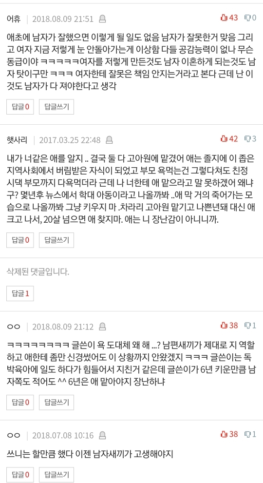 이혼하는데 저랑 남편 둘다 애 맡기 싫은 상태입니다 | 인스티즈