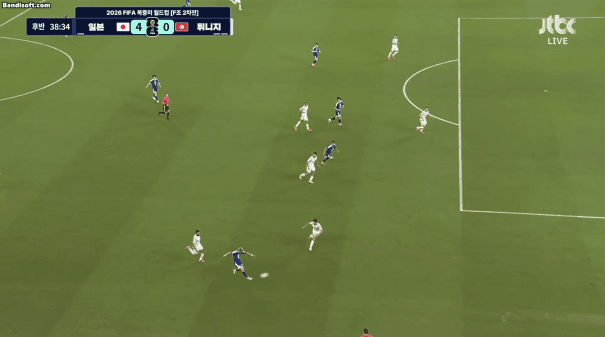[튀니지 vs 일본] 우에다 아야세 절묘한 궤적으로 들어가는 멀티골 | 인스티즈