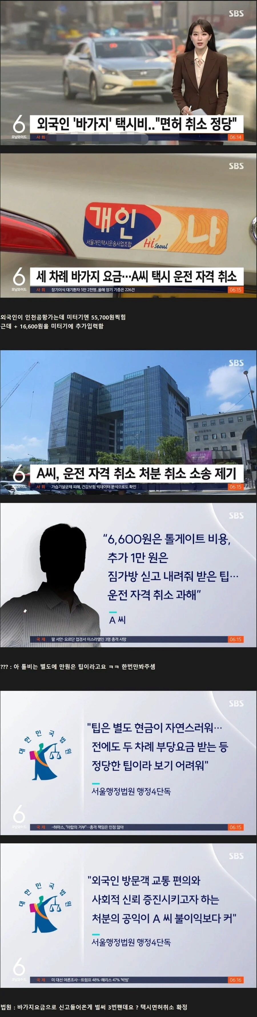 외국인 상대로 사기친 택시기사의 최후 | 인스티즈