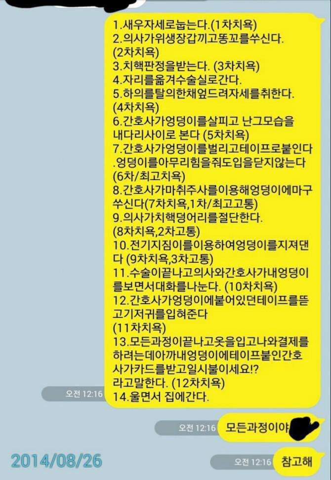 치질 수술 단계별 치욕 | 인스티즈
