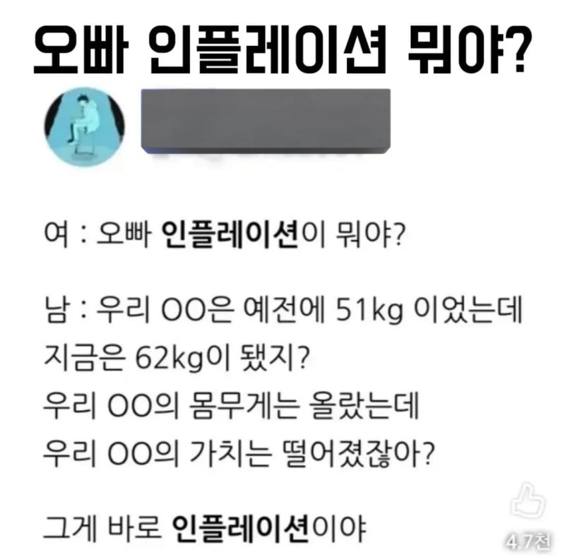 오빠 인플레이션이 뭐야? | 인스티즈