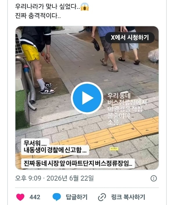 수원 버스정류장에 나타난 마약 의심남 | 인스티즈